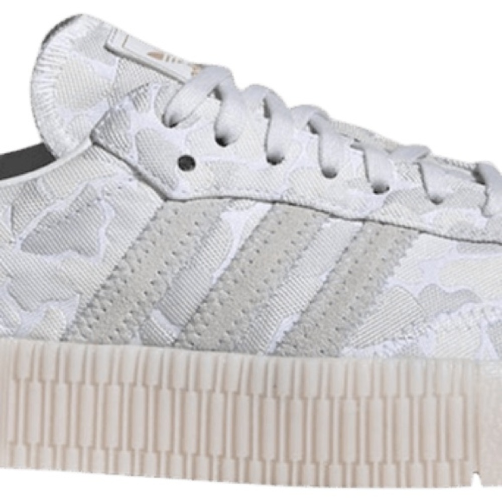 NWOT – Adidas Sambrose White Camo Platform Shoes – Size 8 - Picture 2 of 12